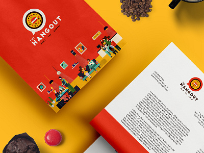 Identity and Illustration cafe design designinspiration dribbble graphicdesign graphics identity illustration india logo mockup pirategraphic