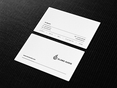 Eland Audio - Business Cards animal audio brandmark eland gazelle logo logo collection mark monoline