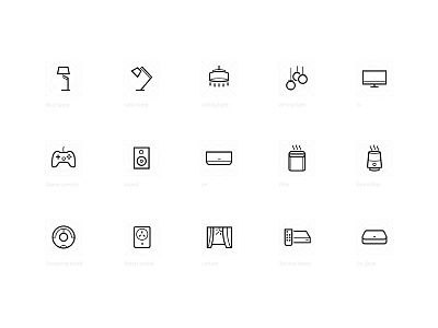 Household appliances icon appliances device icon linear