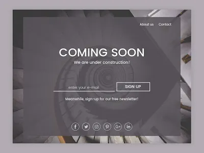 Newsletter sign up app design daily ui daily ui challenge dailyui newsletter sign up user interface design uxui