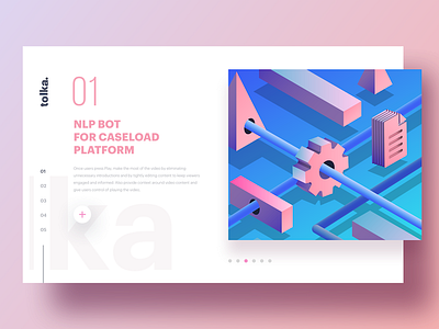 Pipeline 3d design detil fluent isometric millennial minimal pink ui ux