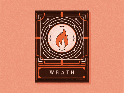 Wrath adobe illustrator aksara type foundry collaboration flat design grain illustration seven deadly sins studio pinus texture vector