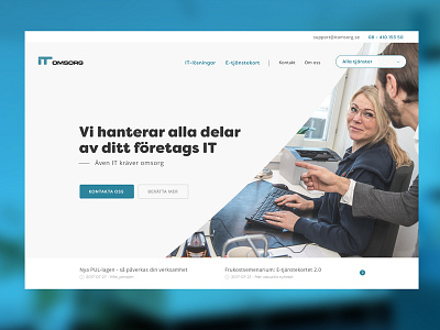 ITO - sneak peek landingpage website