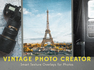 Vintage Photo Creator (+ Freebie) actions creator grunge kit patterns photo photoshop seamless subtle grunge vintage