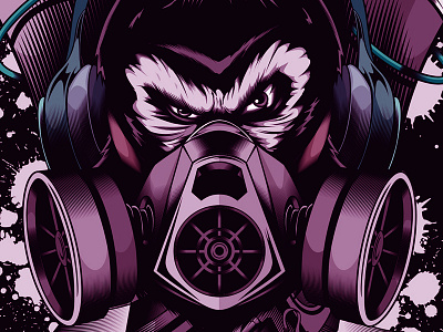 Gorilla Radio adobeillustrator gorilla graphic logo tshirt vector