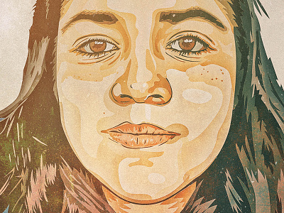 Mona illustration vector vectorart vectorportrait