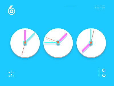 The News II channel clean clock idents illustration news simple time watch world