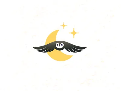 Niteflight_drib bruner design flight graphic illustration mike moon owl stars