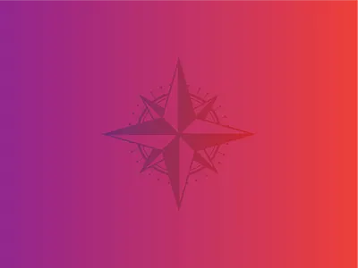 Compass Rose compass gradient icon nautical rose
