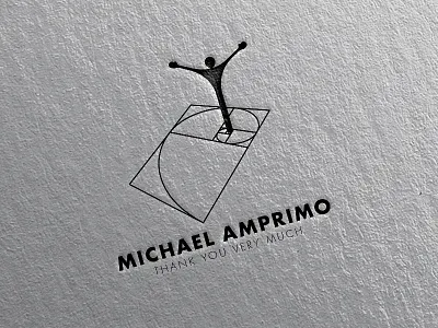 Hello Dribble! artist branding debut fibonacci geometric icon identity logo logotype mark