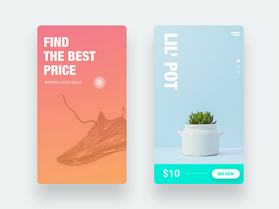 Best Deal App app app design apple flat gradient ios minimal minimalism minimalist ui ux