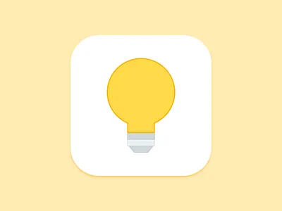 Amber Light Bulb Icon amber app icon bulb light yellow