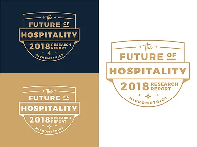 Research Report Membership Badge badge canada crest gold hospitality lettering logo navy patch saas startup typography