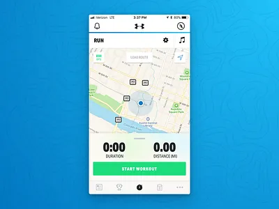 MapMy's Fresh Coat of Paint black hike ios light map mapmyrun mobile my ride ui under armour walk