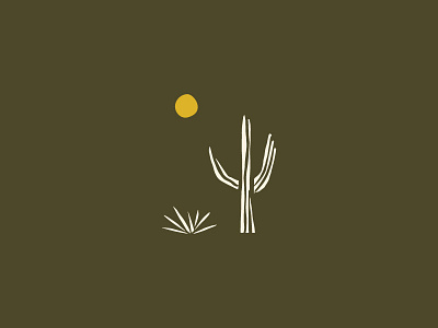 Desert Scape aloe block print branded cacti cactus creative direction event branding illustration