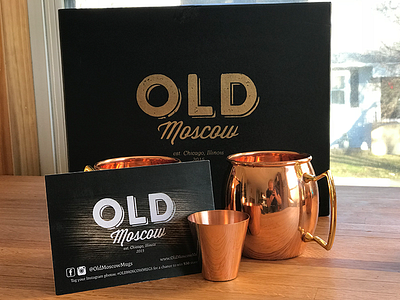 Old Moscow Mule Package Design box illustrator logo mug package pamphlet