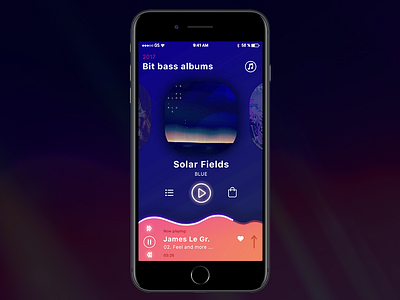 Musicstore app app design ios music ui