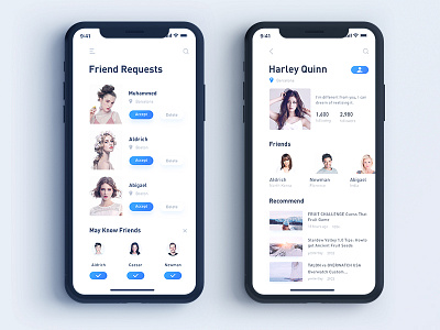 Facebook redesign - add friends uiux