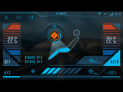 Automotive Climate Control Concept gui