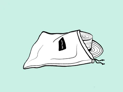 In The Bag handdrawn hat hat care illustrated illustration sketch sketched