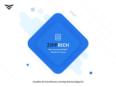 Zipprich Web Hosting & WHMCS WordPress Theme hosting provider landing page modern server startup theme ui web website website template wordpress