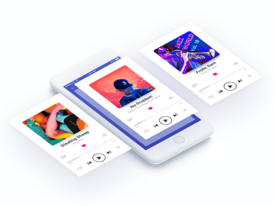 music app app interface mobile music ui