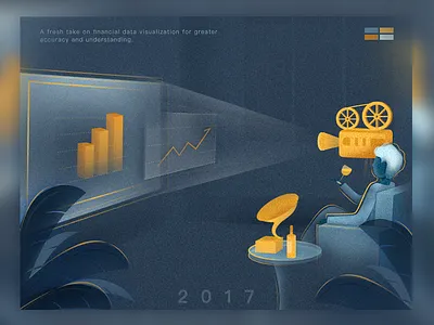 Financial Data Visualization business data finance financial illustration meeting office visualization