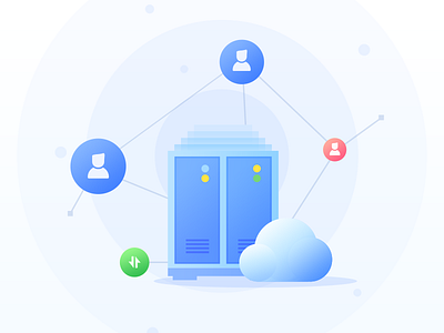 Client Server cloud customer data line public