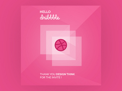 Hello Dribbble... bread byte design debut dribbble first hello isometric pink purple shot steps