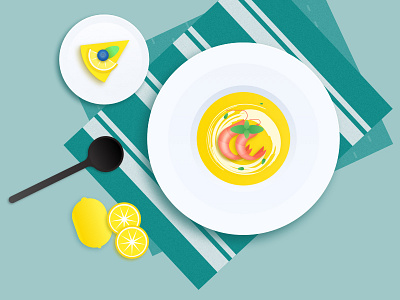 Seafood Soup cake lemon prawn soup