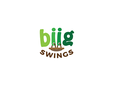 Biig Swings creative creativity design design logo design simple logo swing logo swings wood wood logo