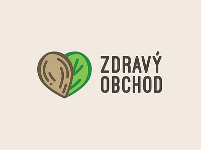 Zdravyobchod almond healty heart logo maple