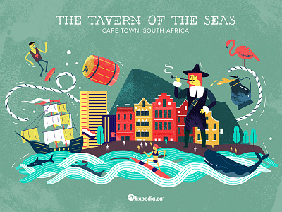 :::The Tavern of the Seas: Cape Town, S. Africa::: africa barrel beer colony dutch harbour port sail sailors ship surf whale