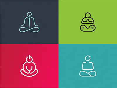 Yoga logomix brand design icon logo yuro