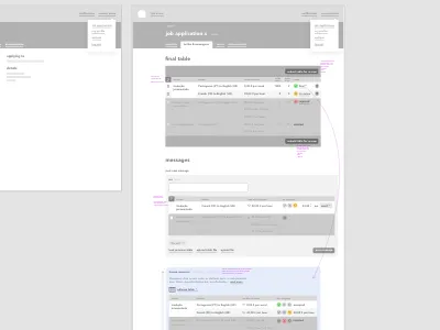Screenshot design wireframe