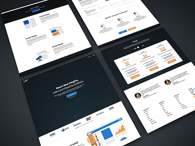 Launchpad - A SaaS website template desktop hubspot identity mobile responsive template ui website