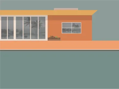 Twin Palms design graphic