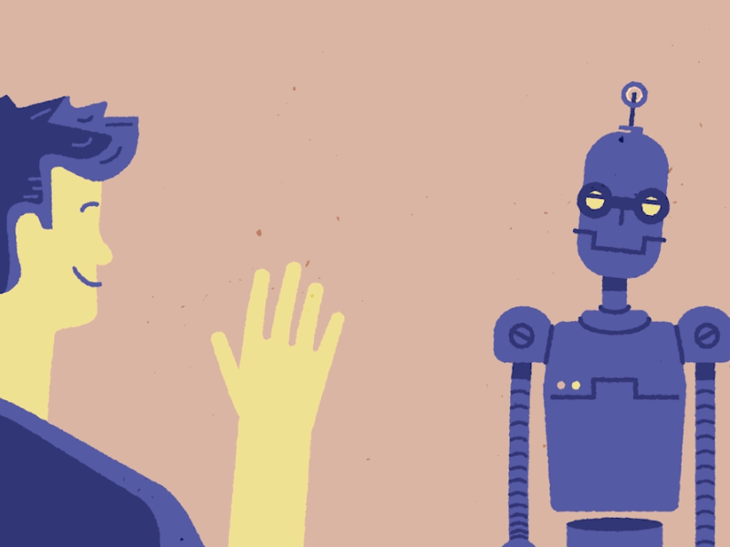 Hello! animated gif animation gif mograph motion motion design robot