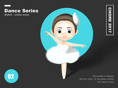 Ballet-white swan ballet girl swan white