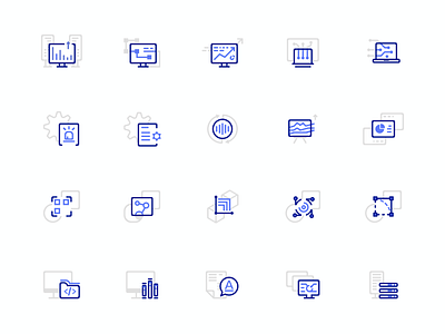 Scientific research icons icon icons line ui