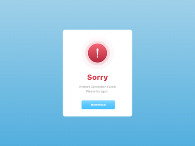 Daily 011 011 connection dailyui error pop up sorry