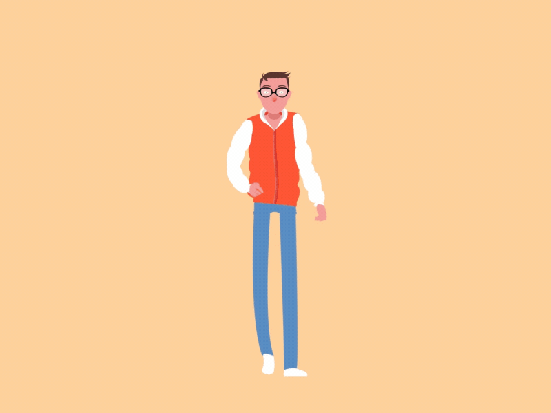 Sprichwörtlich - Ist doch Jacke wie Hose advent calendar adventskalender dude glasses idioms jacket pants sayings sprichwort walkcycle