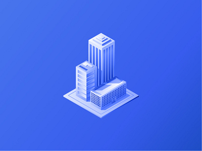 Enterprise ai buildings crawler data enterprise illustration intelligence isometric skyscraper