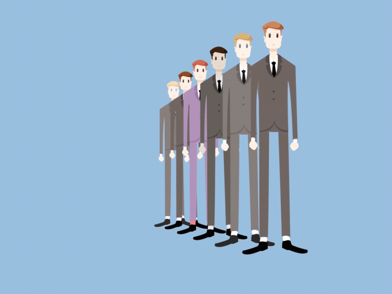 Sprichwörtlich - Aus der Reihe tanzen advent calendar adventskalender dance go crazy idioms line queue rubberhose sayings sprichwort suits