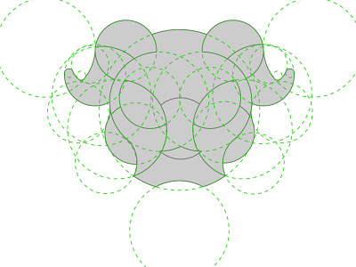 Pepita Logo Process design golden ratio logo process