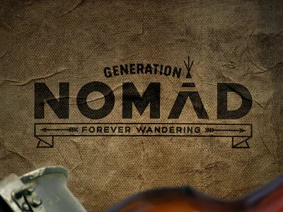 Generation Nomad camping generation logo logotipo logotype nature nomad oias typography