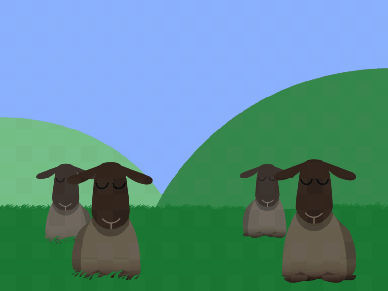 Sprichwörtlich - Ungeschoren davonkommen advent calendar adventskalender cool escape farmer idioms razor sayings sheep sprichwort walkcycle
