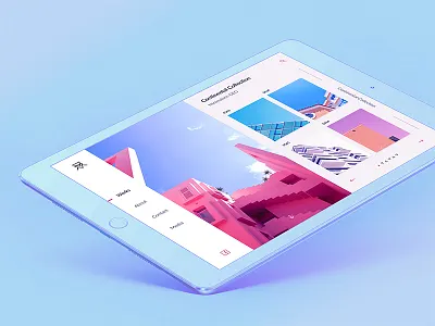 Geo architecture clean geometry homepage light minimal pastel photography