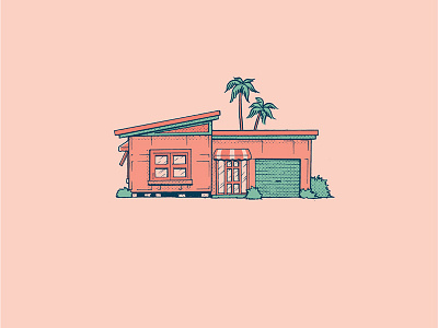 Fibro House bikini fibro girl goldcoast house illustration metermaid retro tropical unit