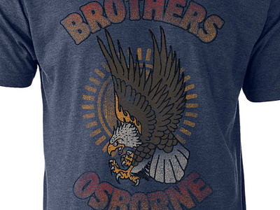 Brothers Osborne Eagle Sun Tattoo Tee eagle sun tattoo